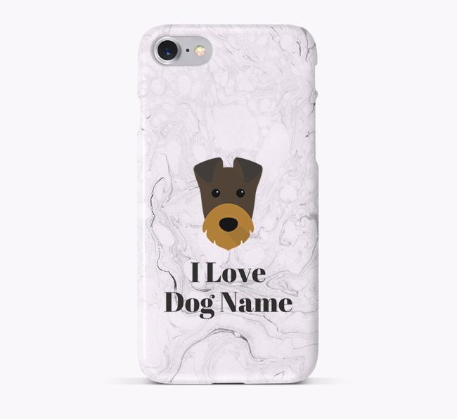 'I Love {dogsName}' Phone Case with {breedFullName} Icon